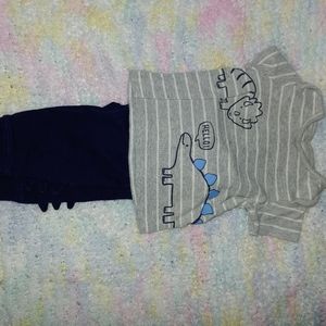 Carter's 6 Month Navy Dino Shirt and Pants